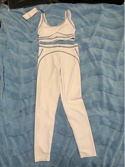 Alo leggings set white