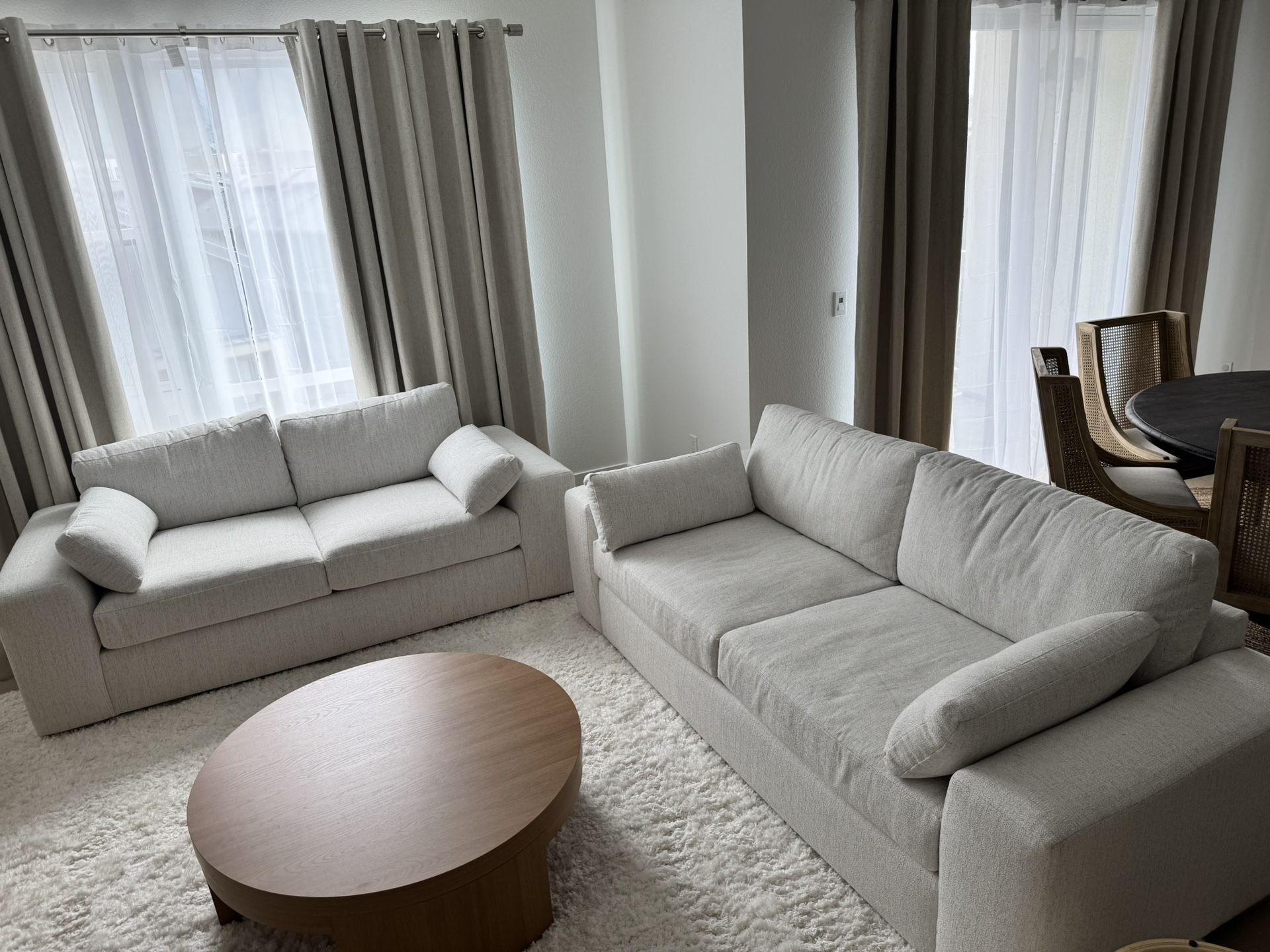 Living Spaces Shore Sofa Set