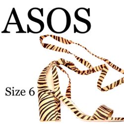 ASOS DESIGN Wide Fit Howling tie leg