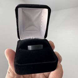 Tungsten Matte Black Ring