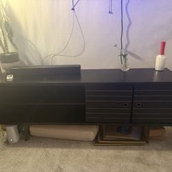 Black, 63 in TV Console