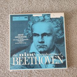 7 LP Boxed Set Nine Symphonies of Beethoven Rene Leibowitz,Reader's Digest RCA 