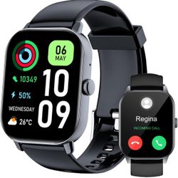 1.91" Smart Watch,Fitness Tracker,Smart Watches for Men and Women with Message Call Function,120+ Sport Modes, IP68 Waterproof,24 Hours Heart Rate/Sle