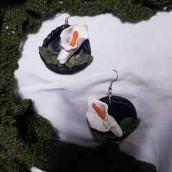 Calla Lily /Alcatraz Earings