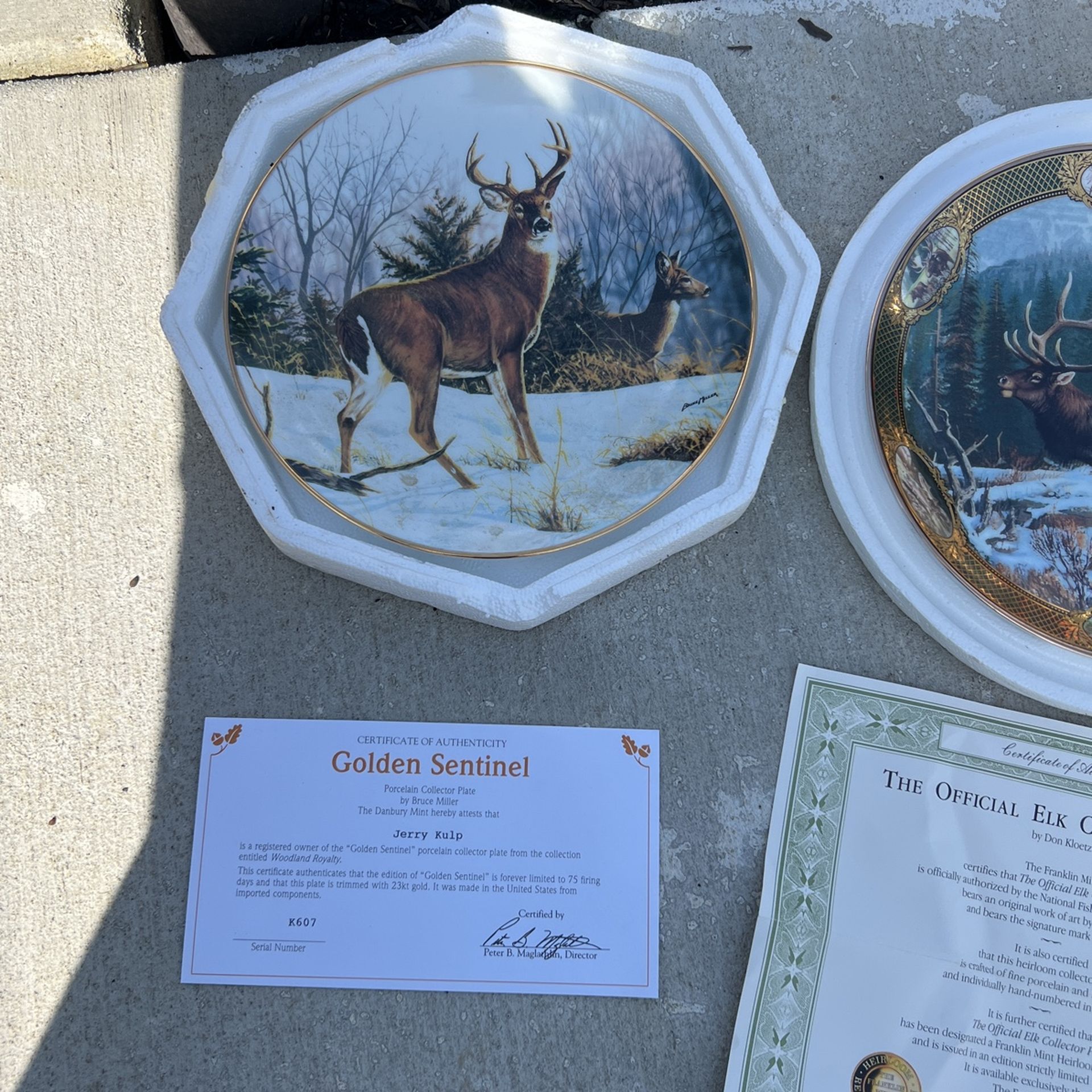 collector Elk plates 