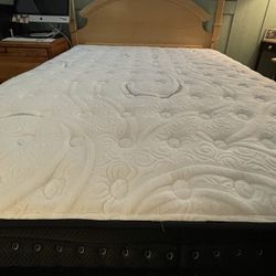 Queen Mattress And Small Box Spring 