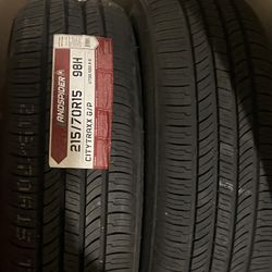 2 New Car Tires Size 215/70R15