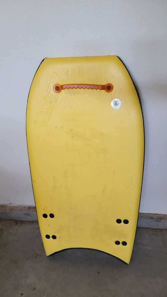 Vintage Morey Boogie Board Bodyboard Mach 7-7 With Fins