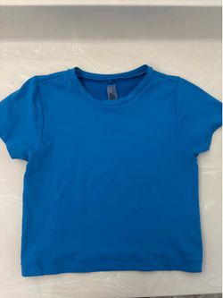 garage blue crop top size medium