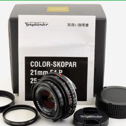 [Mint in Box] Voigtlander Color Skopar 25mm f/4 P VM for Leica M-Mount 