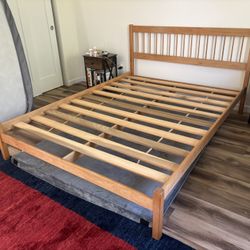 Bed Frame (Real Maple Wood) 