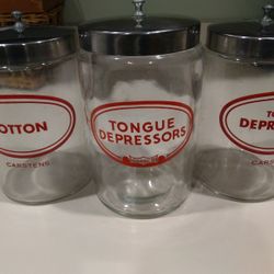 Doctor Dentist Office Jars vintage