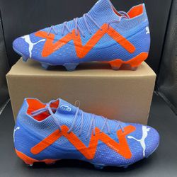 New MSRP $220 Puma Future Ultimate Soccer Cleats Blue Orange Size 8.5 And 11