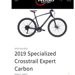 2019 Specialized Crosstrail Expert Carbon Bike