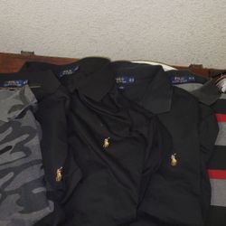 5 Ralph Lauren polo shirts 3XL tall One Long Sleeve 