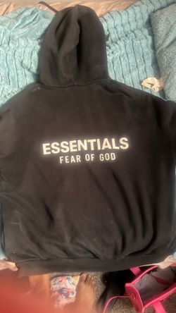 Black Essentials hoodie Size: M