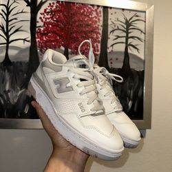 New Balance BB550 Women’s Sneakers Classic Leather Retro Style | White | 8.5 US