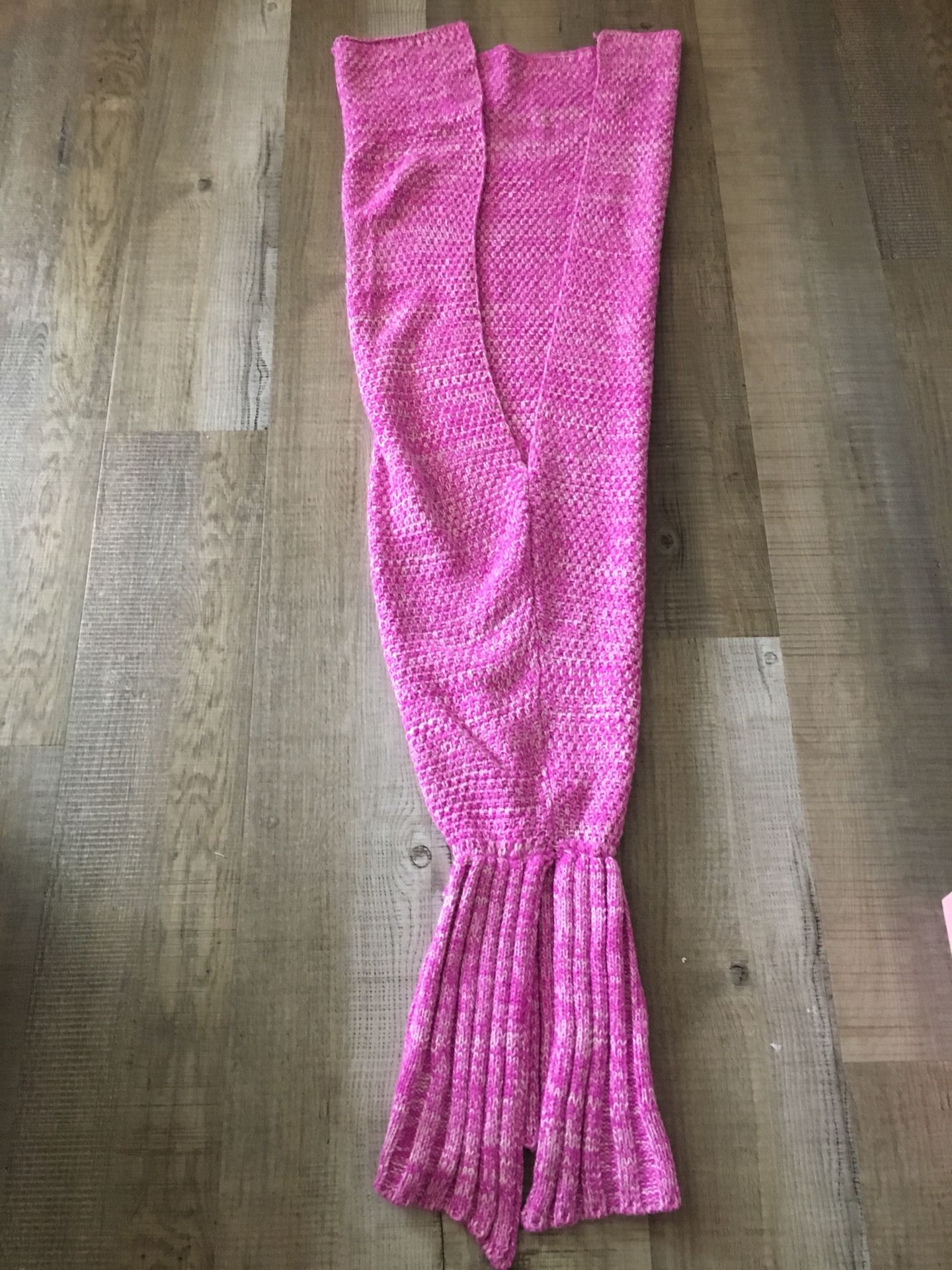Crochet mermaid tail blanket youth