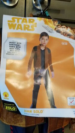 HAN SOLO Star Wars Child Costume 5-7yrs Medium