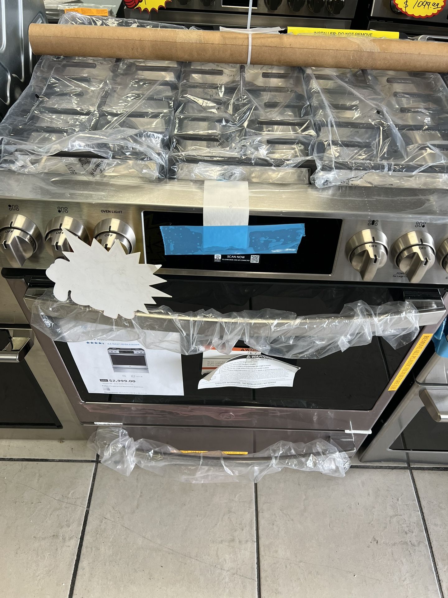 GE profile gas range