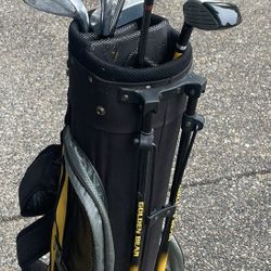 Kid’s Golf Clubs And Bag