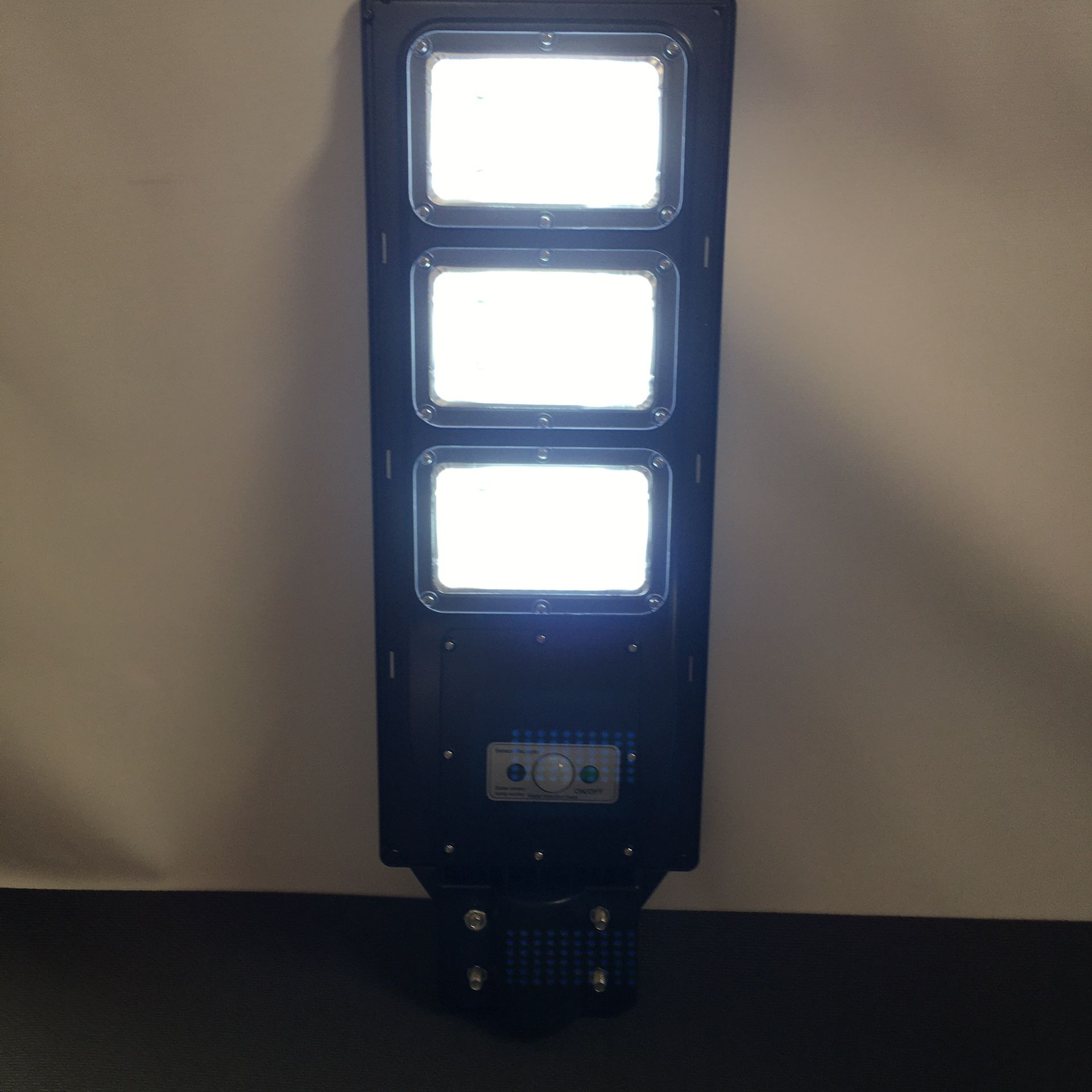 180 LED 90w solar dimmable wall street light PIR motion sensor outdoor garden lamp with Post