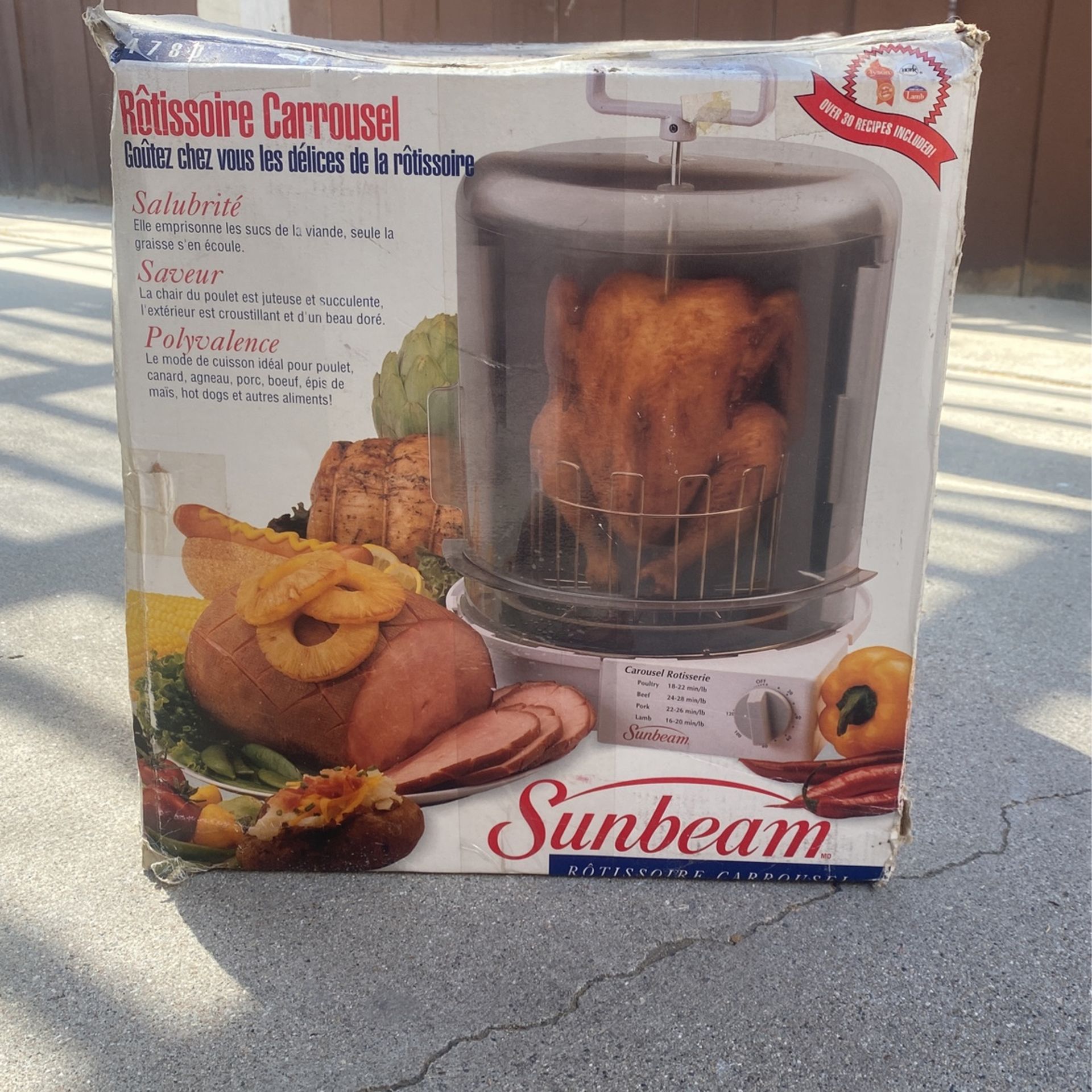 Sunbeam Carousel Rotisserie New In Box