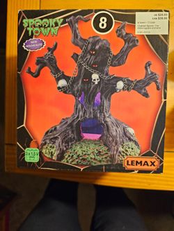 Halloween Lemax Spooky Town Chained Tree  #54441