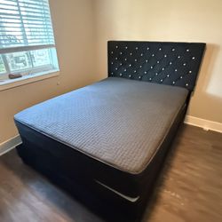 Queen  Size Bed Frame With Mattress All New Furniture And Free Delivery Free Installation 