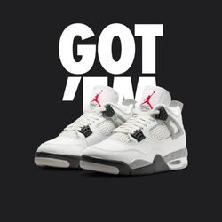 Jordan 4 White Cement Men’s Size 11 DS