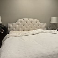 Tufted King Headboard And Bed Frame