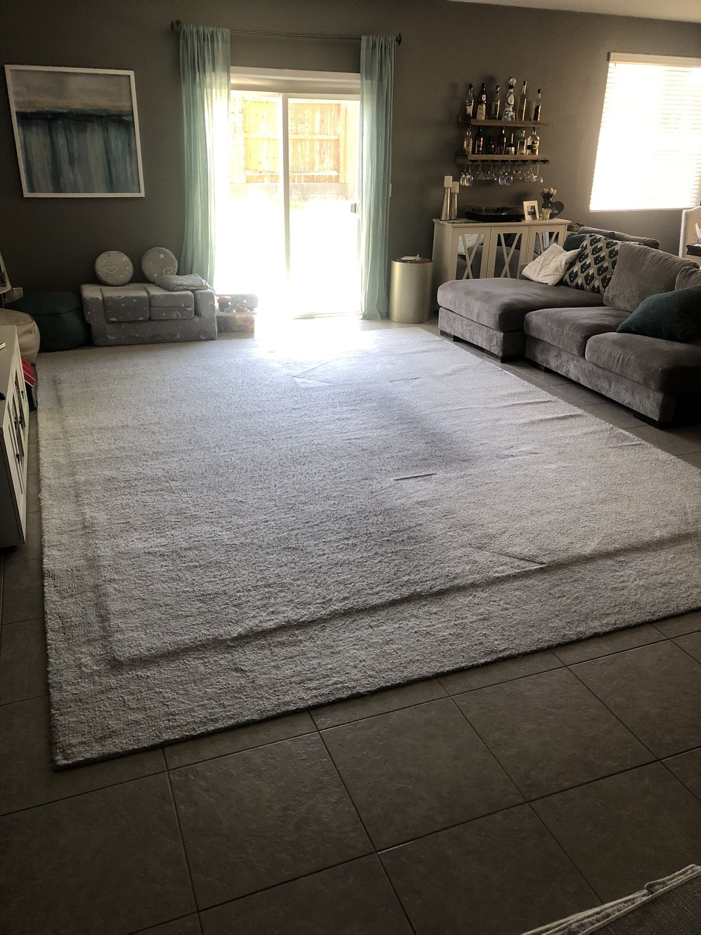 Safavieh: Wool Area Rug, Ivory & Grey, 11ft by 15ft