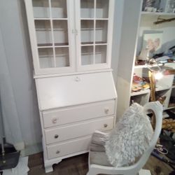 My Fav Furniture Piece Ever For Small Space Its A Desk Dresser And Curio Cabinet With Tiny Foot Print 