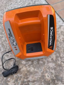 YARD FORCE YF120vRXCHG 4 Amp Charger for YF120vRX Lithium ion Battery Fast Charging Black Orange for Sale in Corona CA OfferUp