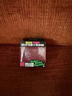 Needoh Nice Cube Glitter & Glow Pink