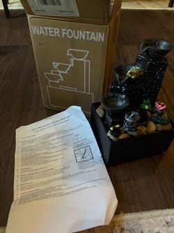 Indoor Tabletop Water Fountain with Rocks