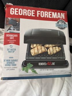 George Foreman GRP1060B 4-Serving Removable Plate Grill & Panini Press
