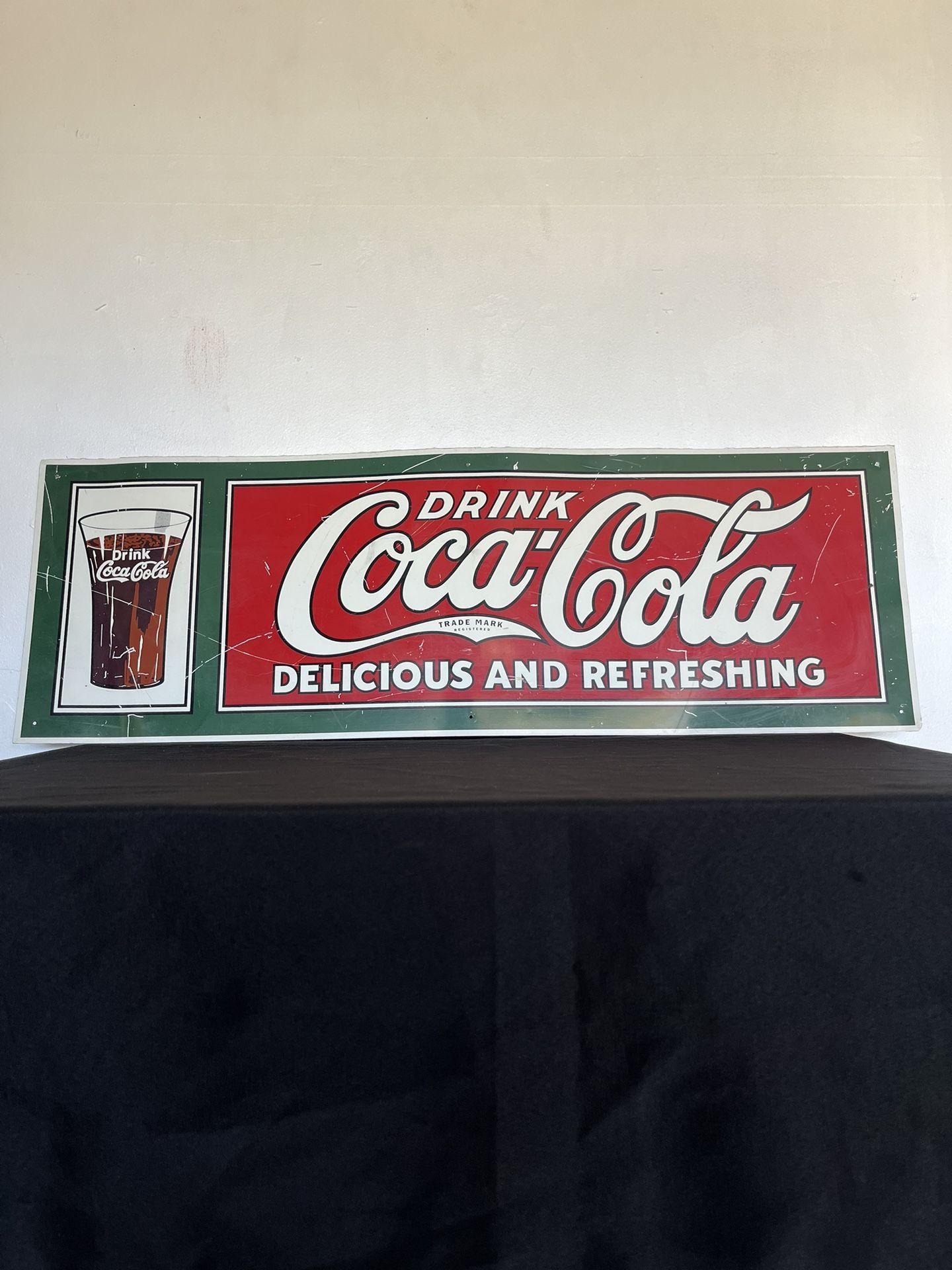 Vintage Coca Cola Metal Sign