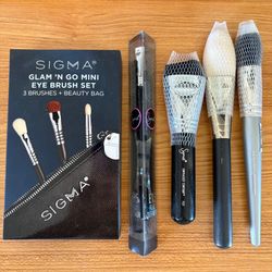 Sigma Beauty Sephora MAC eye and face makeup brushes bundle lot