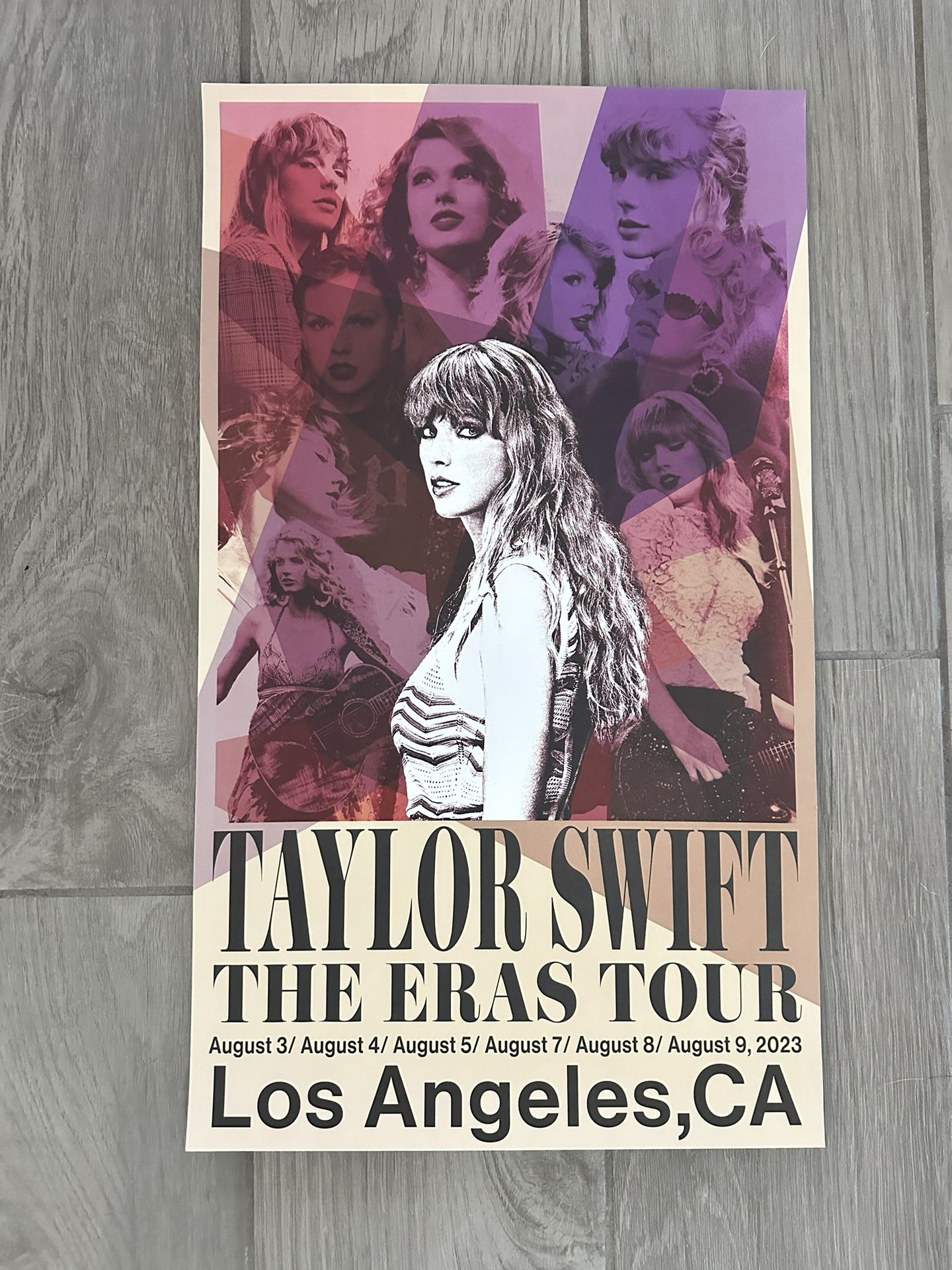 Taylor Swift The Eras Tour Los Angeles LA CA August 2023 SoFi Stadium Poster 