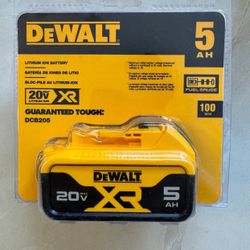 Dewalt New 5ah Battery XR