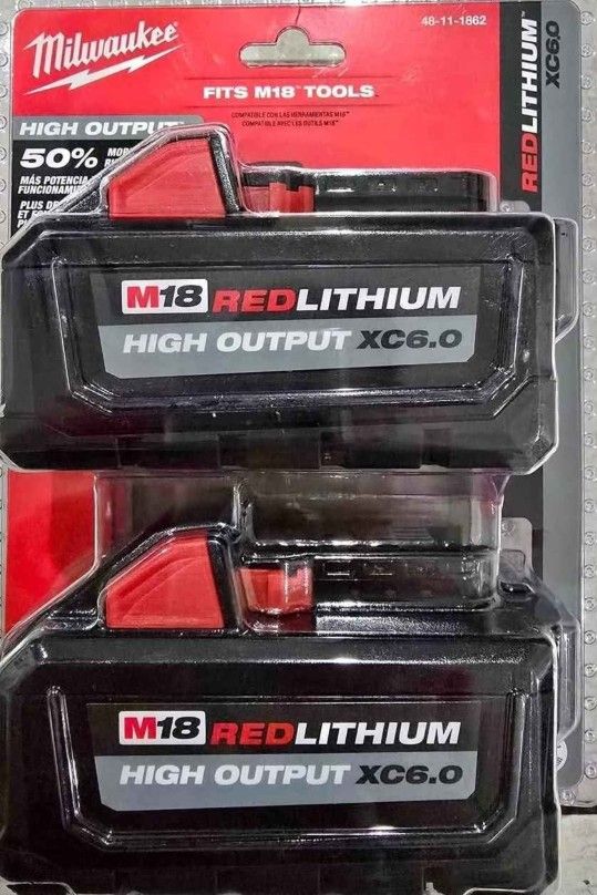 Milwaukee M18 6.0 High Output Batteries