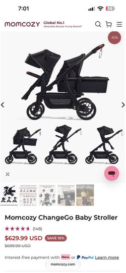 Momcozy ChangeGo Baby Stroller double stroller