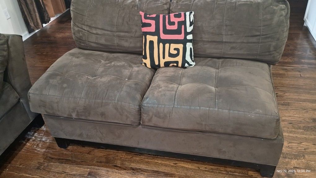 Cindy Crawford Sectional  - Brown: Take Both For$175Obo Deal
