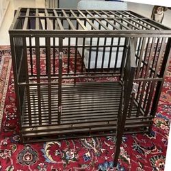 Dog Cage and Kennel for Large Dogs Heavy-Duty Metal

