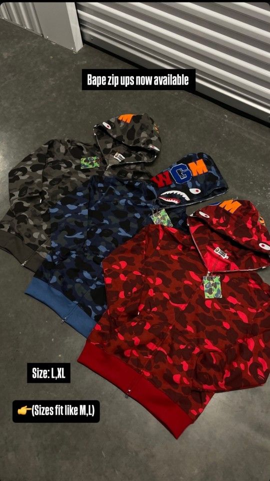 Bape hoodies