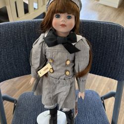 Dynasty Doll Collection Porcelain Name Verna 