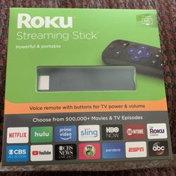 New Roku 3800R Streaming Stick With Voice Remote - Black