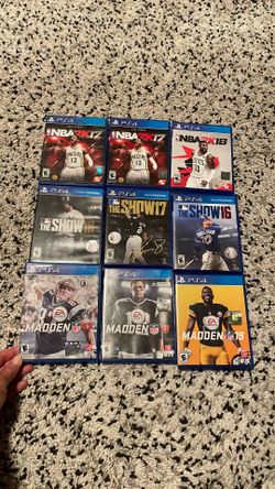 PS4 sports games lot
