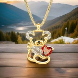Starbucks Teddy Cup Inspired Necklace Pendant Valentine's